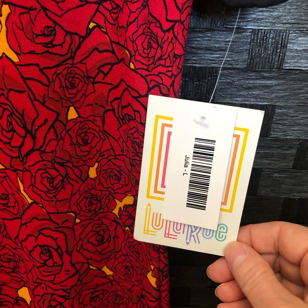LuLaRoe Julia dress, size large, NWT